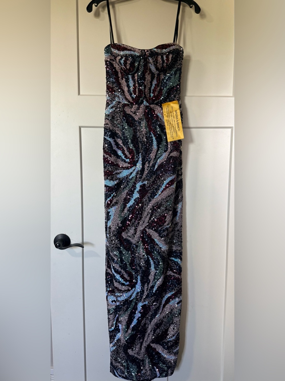 New with Flaw - Bronx and Banco Dahlia Maxi Dress in Pink Multi US 2 XS - Picture 3 of 12